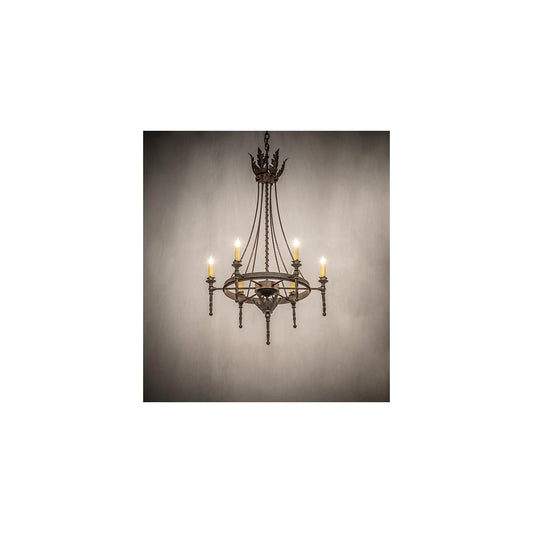 Amaury 6 Light 24" Wide Taper Candle Style Chandelier