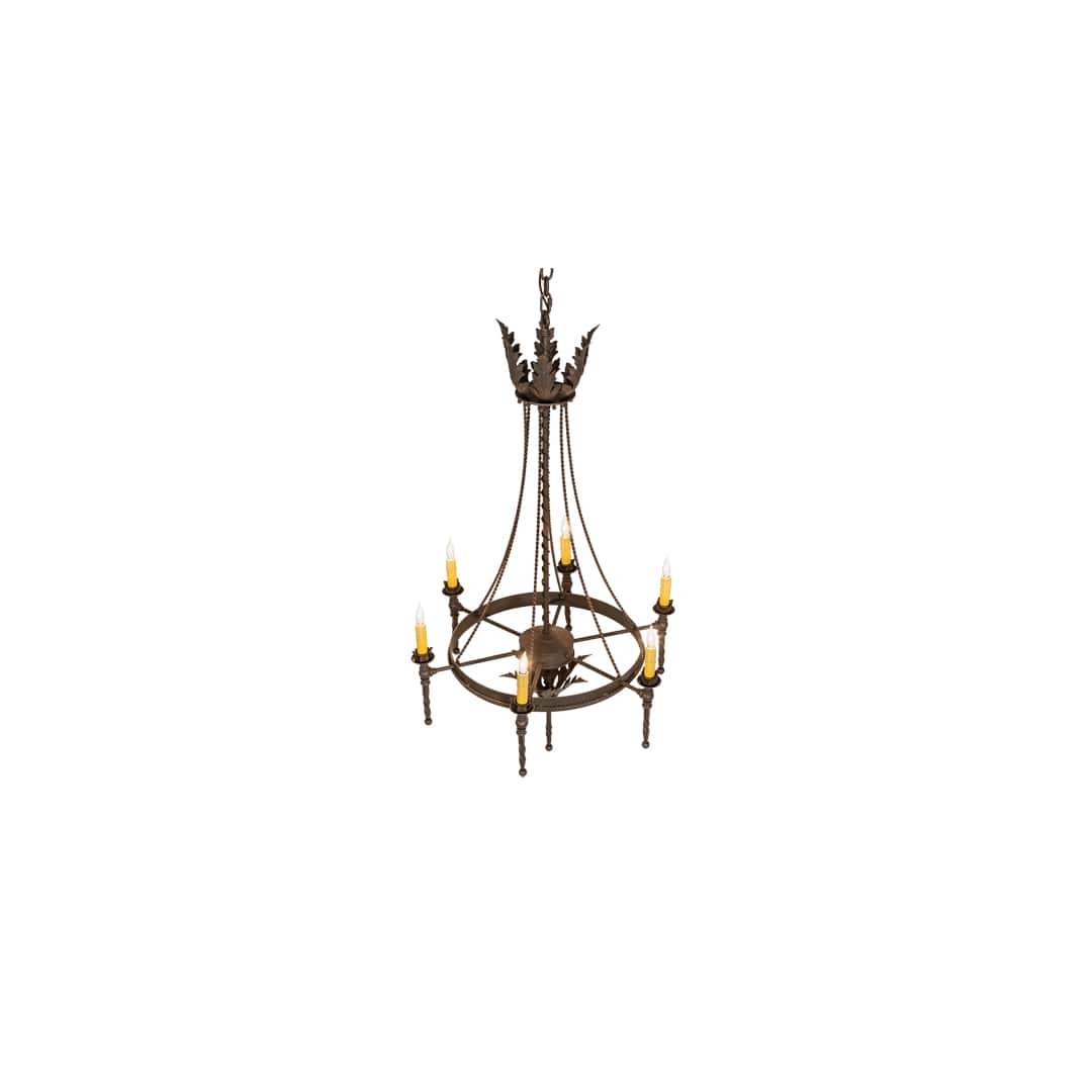 Amaury 6 Light 24" Wide Taper Candle Style Chandelier