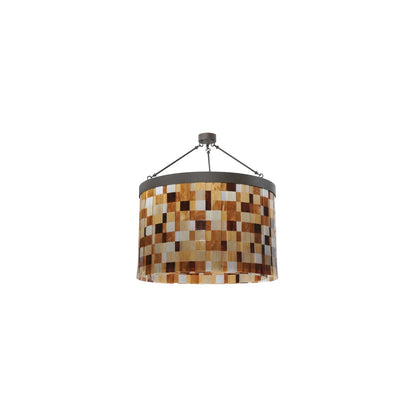 Cilindro Calico 24 Light 45" Wide Semi-Flush Drum Ceiling Fixture
