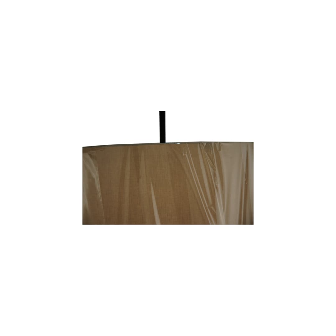 Cilindro 8 Light 48" Wide Semi-Flush Drum Ceiling Fixture - Textured Black Finish