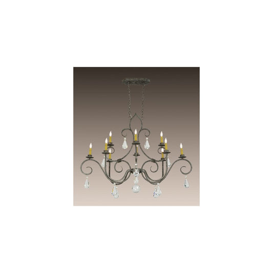 Celine 10 Light 28" Wide Crystal Candle Style Chandelier