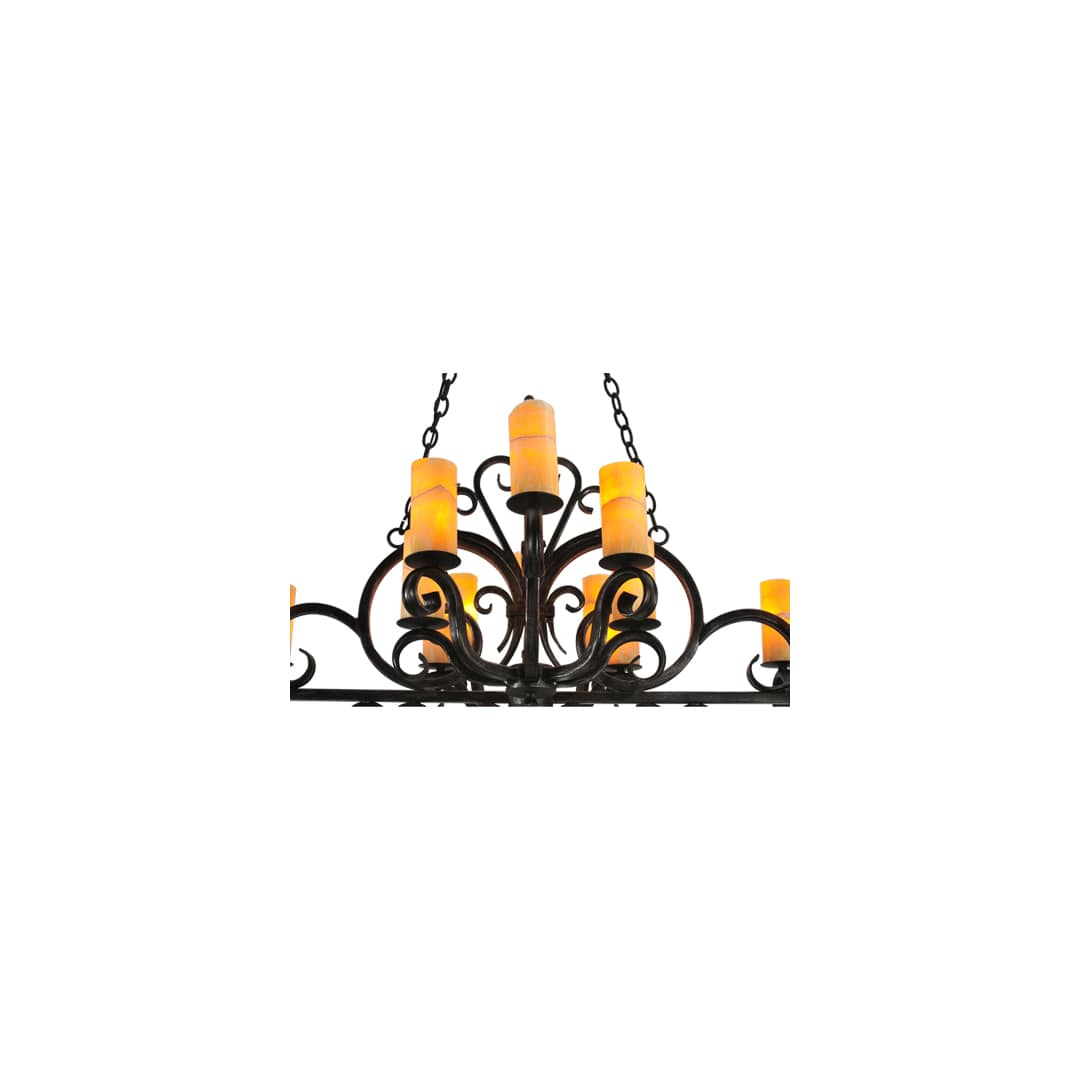 Kean 20 Light 34" Wide Pillar Candle Style Chandelier
