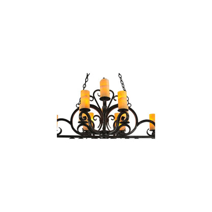 Kean 20 Light 34" Wide Pillar Candle Style Chandelier