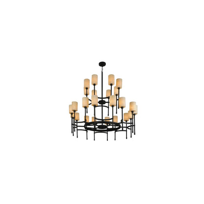 Fantasy 24 Light 60" Wide Pillar Candle Style Chandelier
