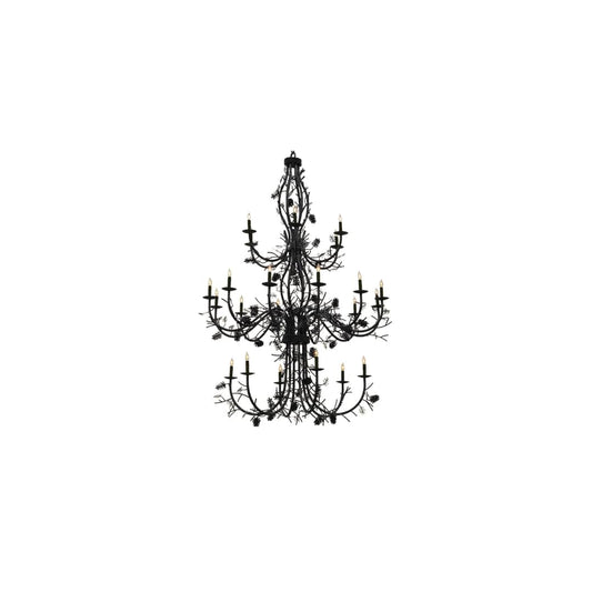 Pinecone 24 Light 60" Wide Taper Candle Style Chandelier