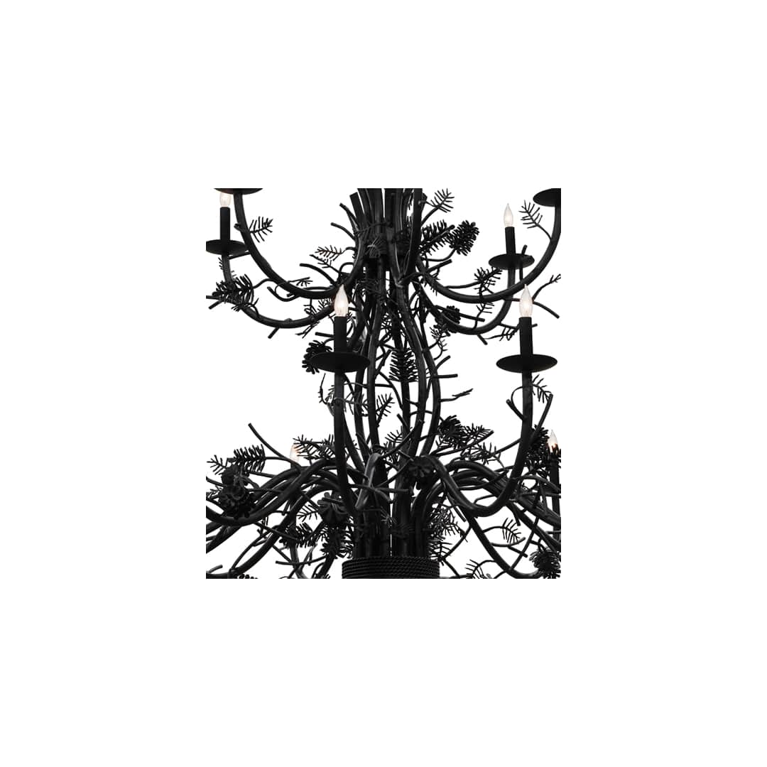 Pinecone 24 Light 60" Wide Taper Candle Style Chandelier