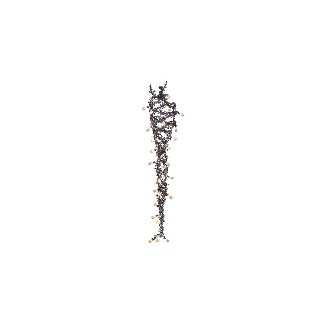 Vinca Vine 30 Light 40" Wide Wrought Iron Waterfall Chandelier