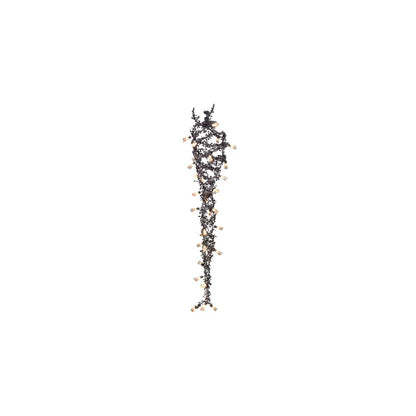 Vinca Vine 30 Light 40" Wide Wrought Iron Waterfall Chandelier