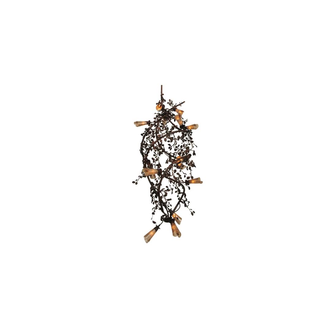 Vinca Vine 30 Light 40" Wide Wrought Iron Waterfall Chandelier