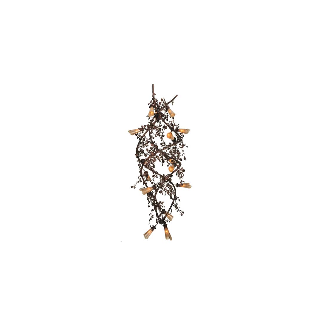 Vinca Vine 30 Light 40" Wide Wrought Iron Waterfall Chandelier