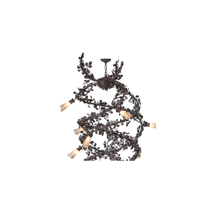Vinca Vine 30 Light 40" Wide Wrought Iron Waterfall Chandelier