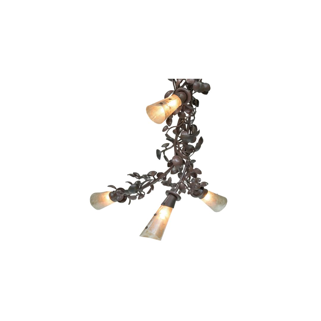 Vinca Vine 30 Light 40" Wide Wrought Iron Waterfall Chandelier