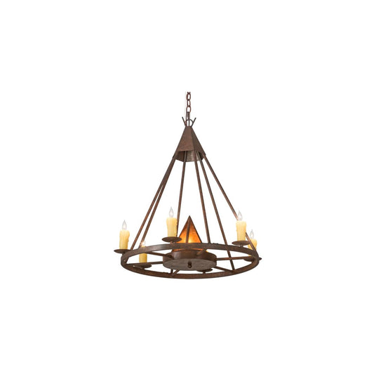 Desert Arrow 7 Light 30" Wide Taper Candle Style Chandelier
