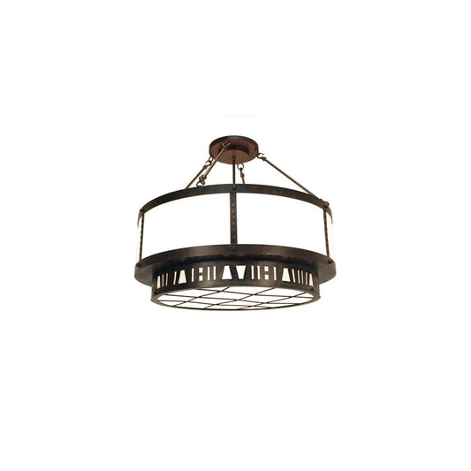 Loma 6 Light 36" Wide Semi-Flush Drum Ceiling Fixture