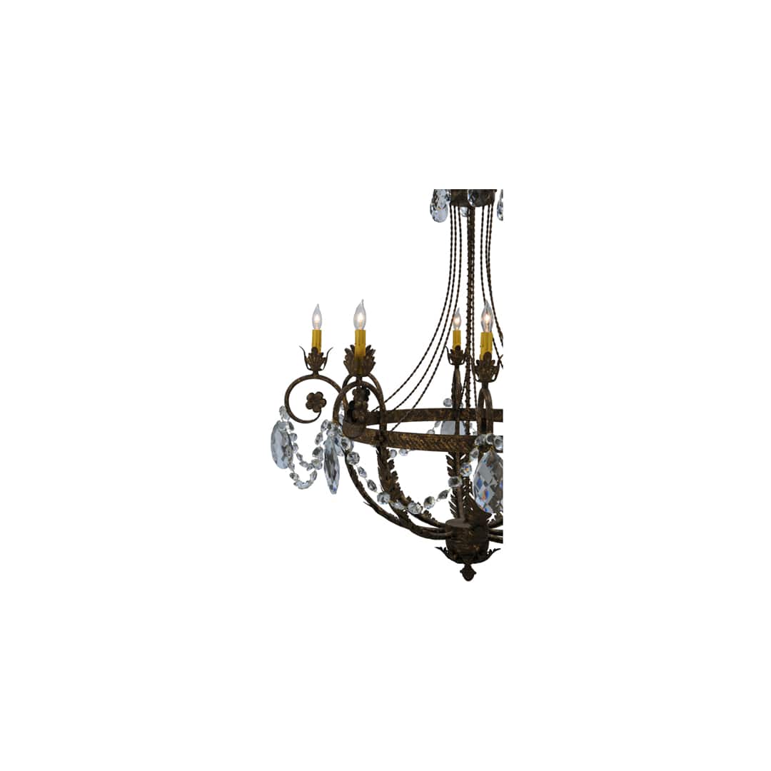 Antonia 8 Light 39" Wide Crystal Candle Style Chandelier