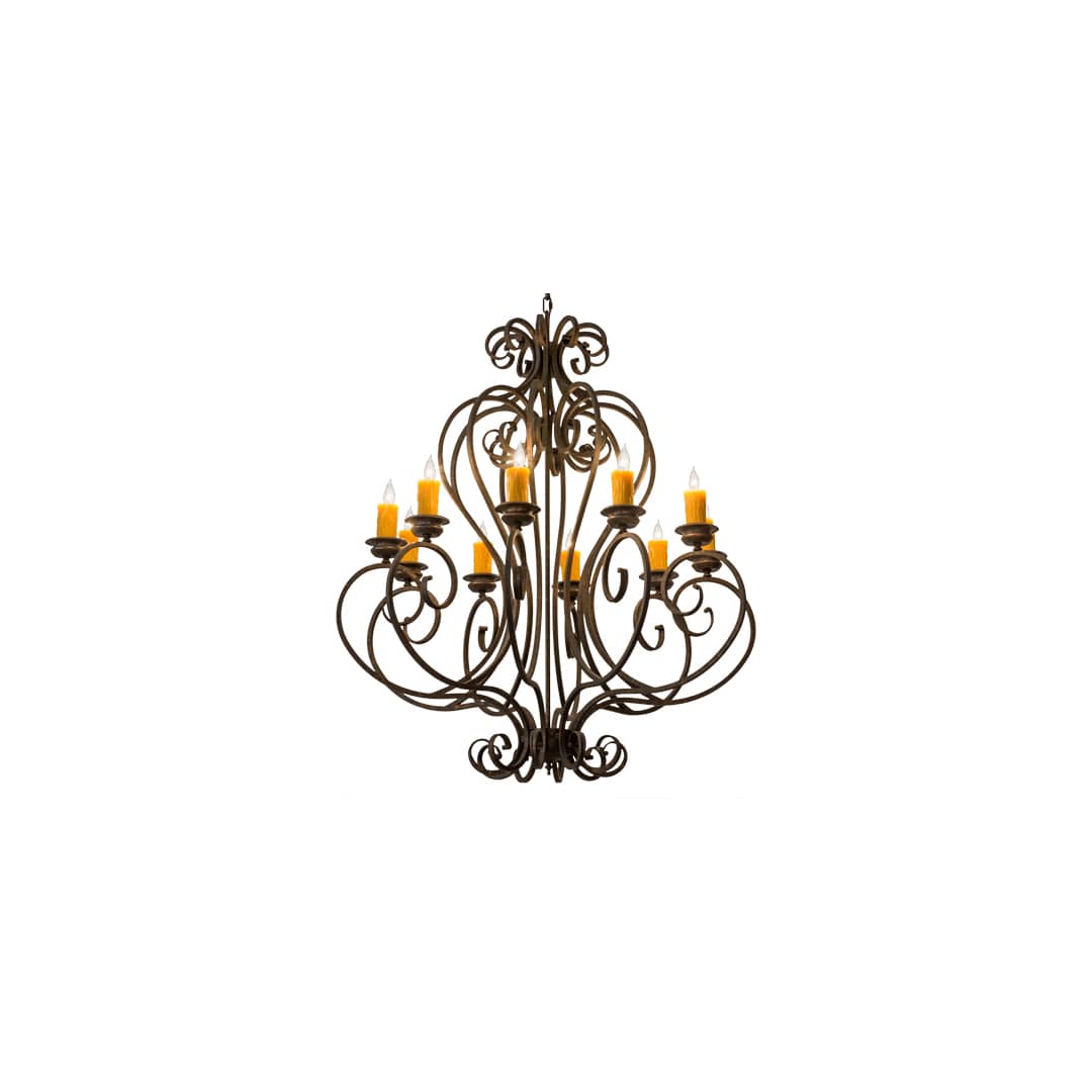 Fernando 10 Light 42" Wide Taper Candle Style Chandelier