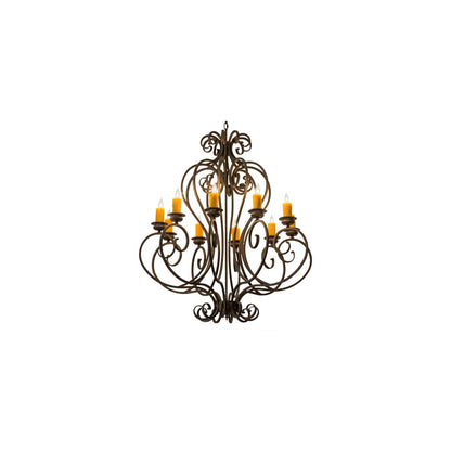 Fernando 10 Light 42" Wide Taper Candle Style Chandelier