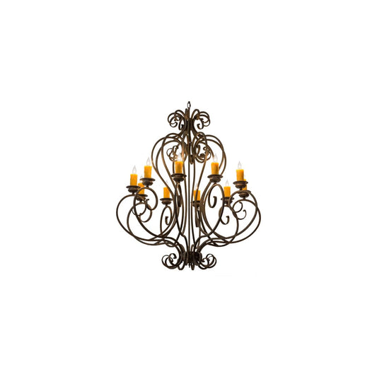 Fernando 10 Light 42" Wide Taper Candle Style Chandelier