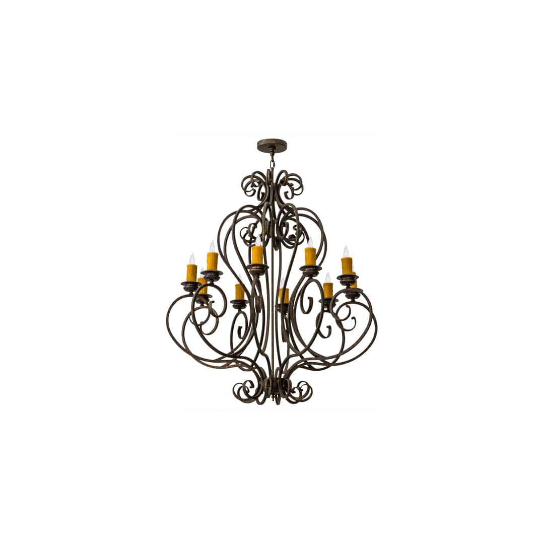 Fernando 10 Light 42" Wide Taper Candle Style Chandelier