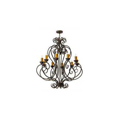 Fernando 10 Light 42" Wide Taper Candle Style Chandelier
