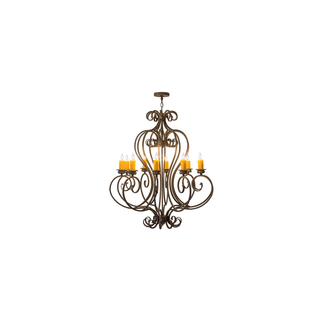 Fernando 10 Light 42" Wide Taper Candle Style Chandelier