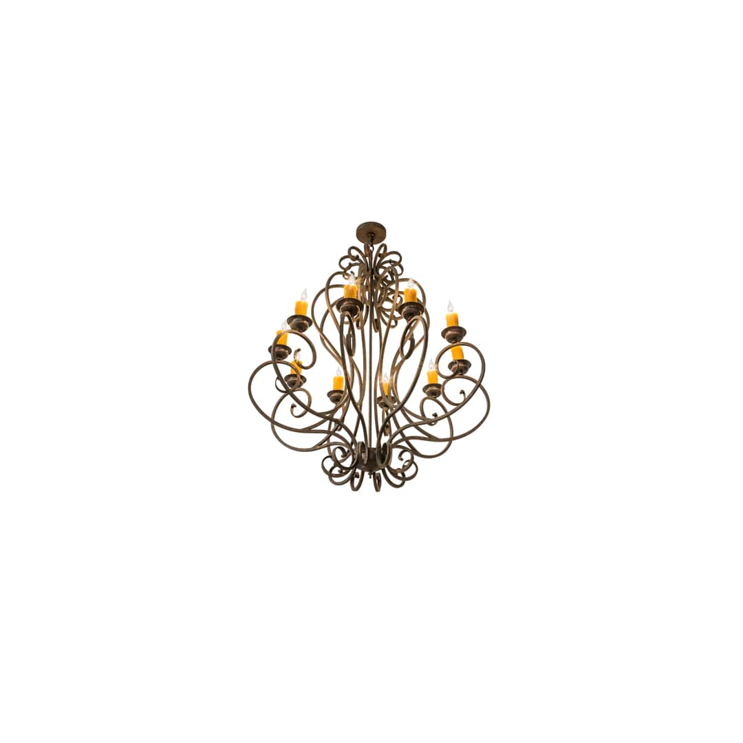 Fernando 10 Light 42" Wide Taper Candle Style Chandelier