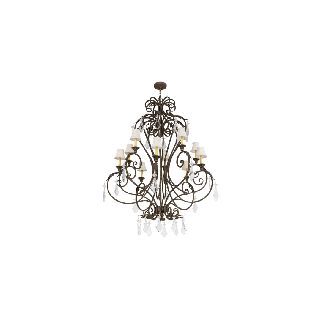 Josephine 10 Light 48" Wide Crystal Chandelier