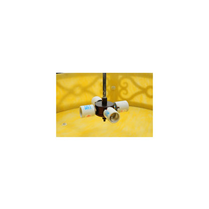 Donya 4 Light 26" Wide Semi-Flush Drum Ceiling Fixture - Cajun Spice Finish