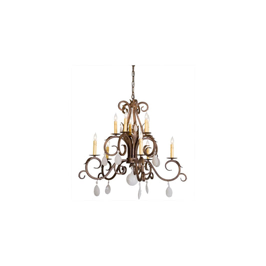 Anassa 10 Light 32" Wide Crystal Candle Style Chandelier