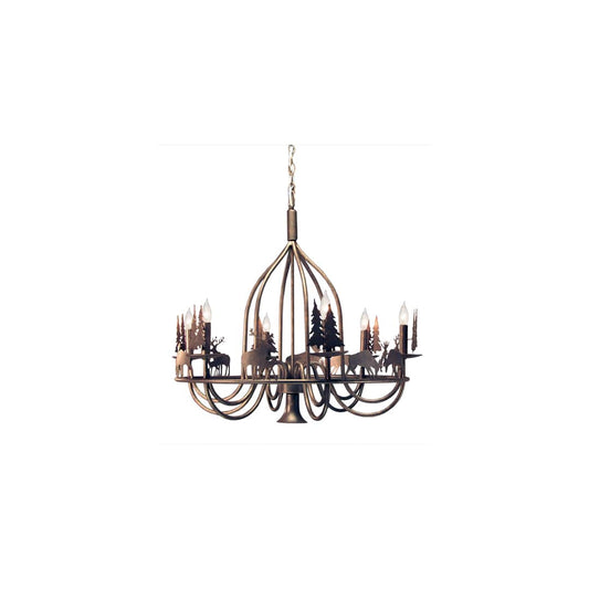 Ciervo 6 Light 32" Wide Taper Candle Style Chandelier