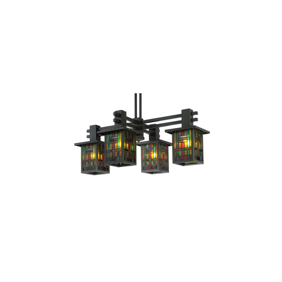 Hausman Mission 4 Light 24" Wide Chandelier
