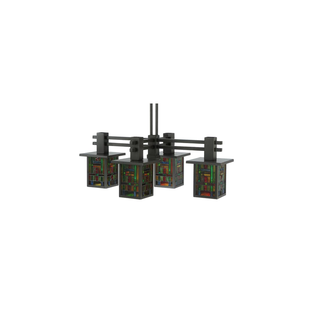Hausman Mission 4 Light 24" Wide Chandelier