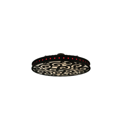 Jules 16 Light 72" Wide Semi-Flush Drum Ceiling Fixture