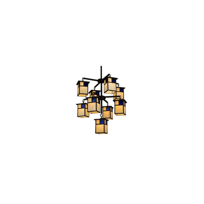Hyde Park T Mission 9 Light 32" Wide Chandelier