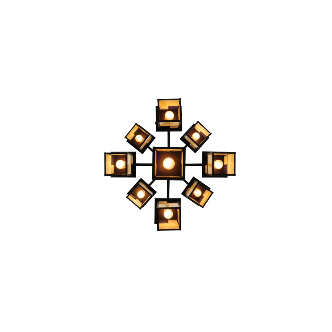 Hyde Park T Mission 9 Light 32" Wide Chandelier