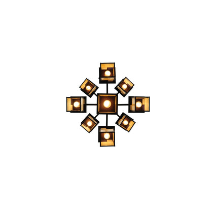 Hyde Park T Mission 9 Light 32" Wide Chandelier