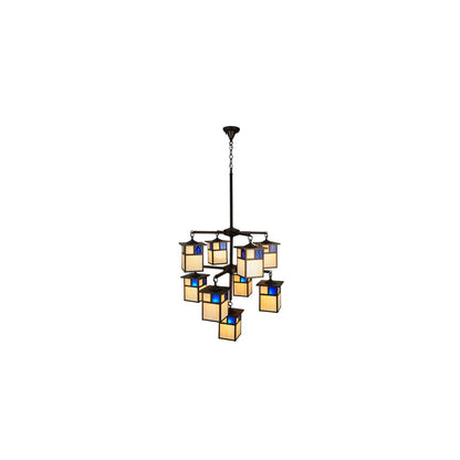 Hyde Park T Mission 9 Light 32" Wide Chandelier