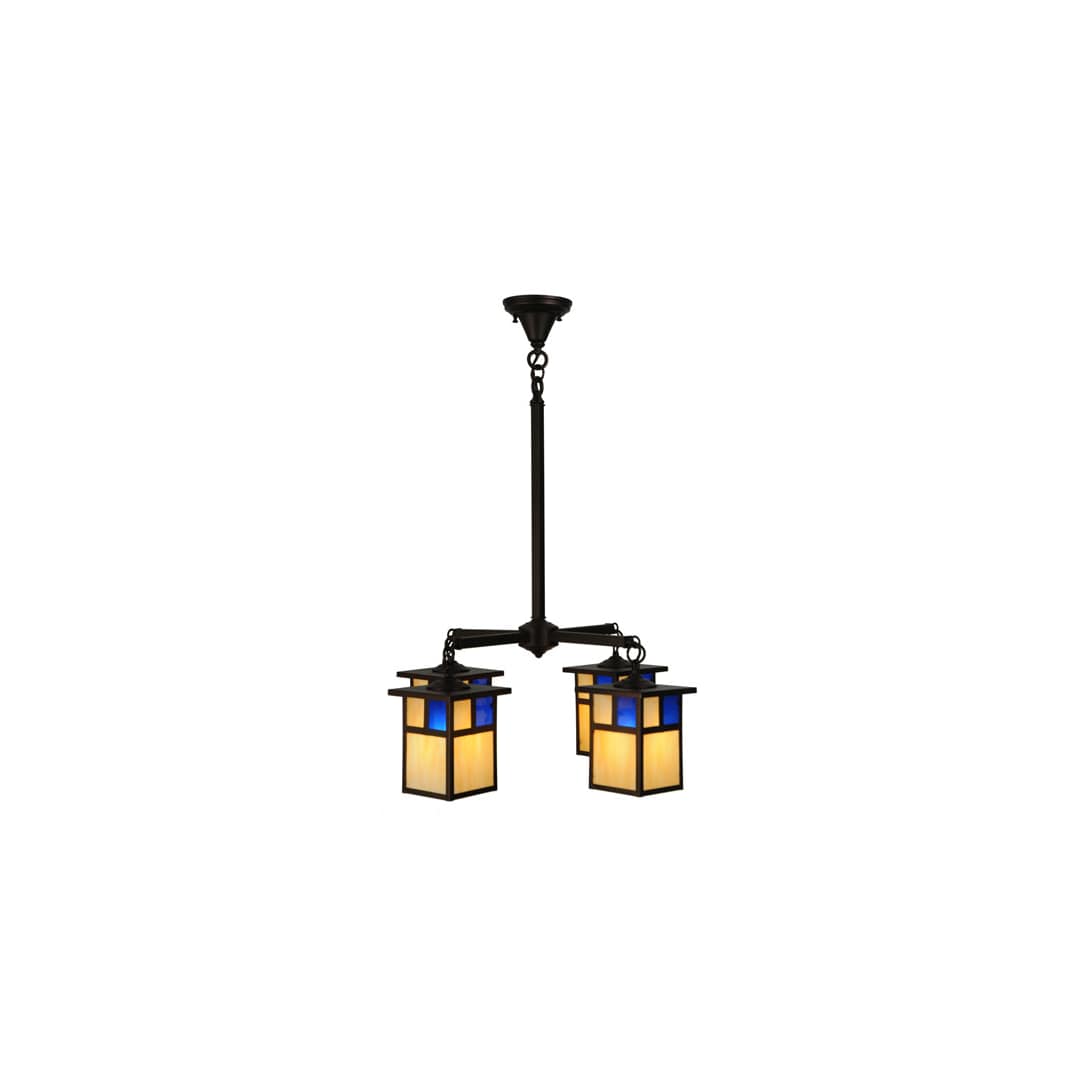 Hyde Park T Mission 4 Light 25" Wide Chandelier