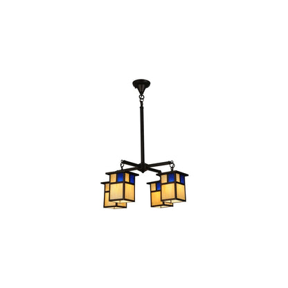 Hyde Park T Mission 4 Light 25" Wide Chandelier