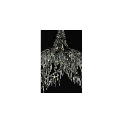 Winter at Stillwater 28" Wide LED Crystal Waterfall Chandelier