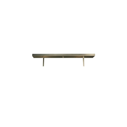 Metro Fusion 4 Light 38" Wide Semi-Flush Linear Ceiling Fixture