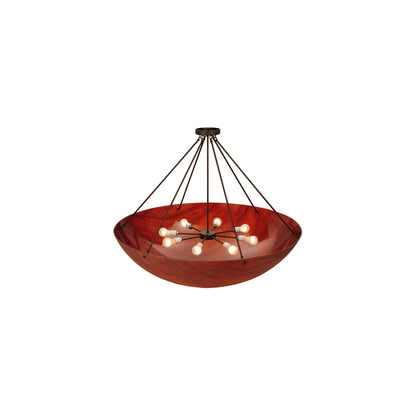 Rio 8 Light 48" Wide Semi-Flush Bowl Ceiling Fixture