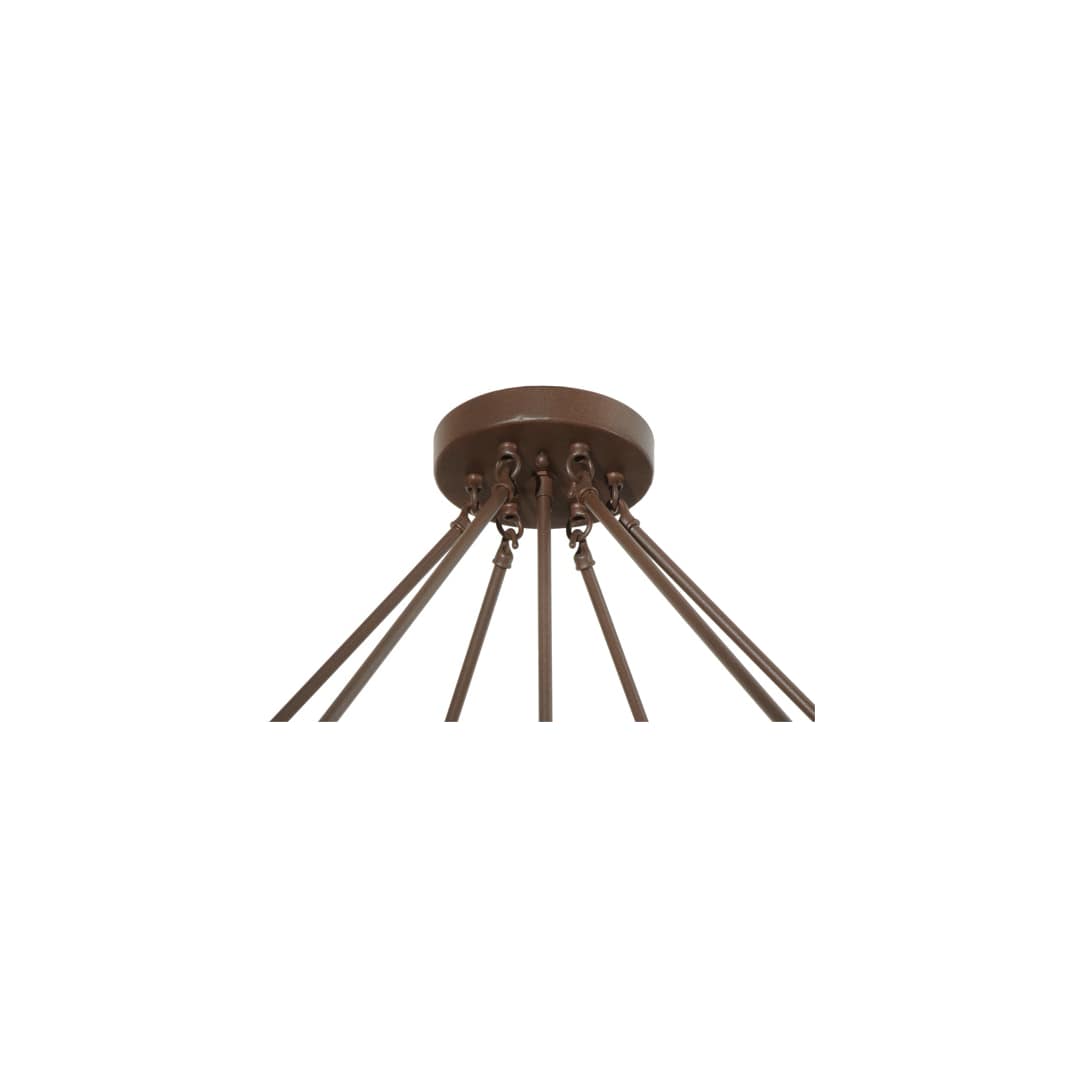Rio 8 Light 48" Wide Semi-Flush Bowl Ceiling Fixture