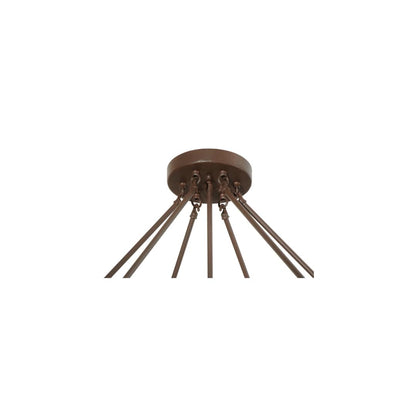 Rio 8 Light 48" Wide Semi-Flush Bowl Ceiling Fixture