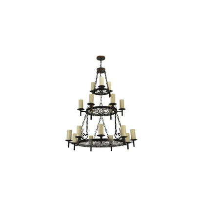 Newcastle 18 Light 48" Wide Pillar Candle Style Chandelier