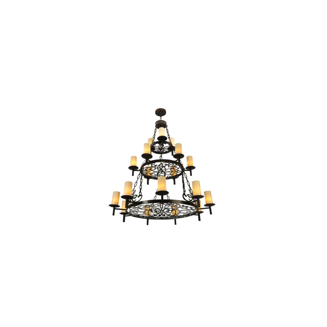 Newcastle 18 Light 48" Wide Pillar Candle Style Chandelier