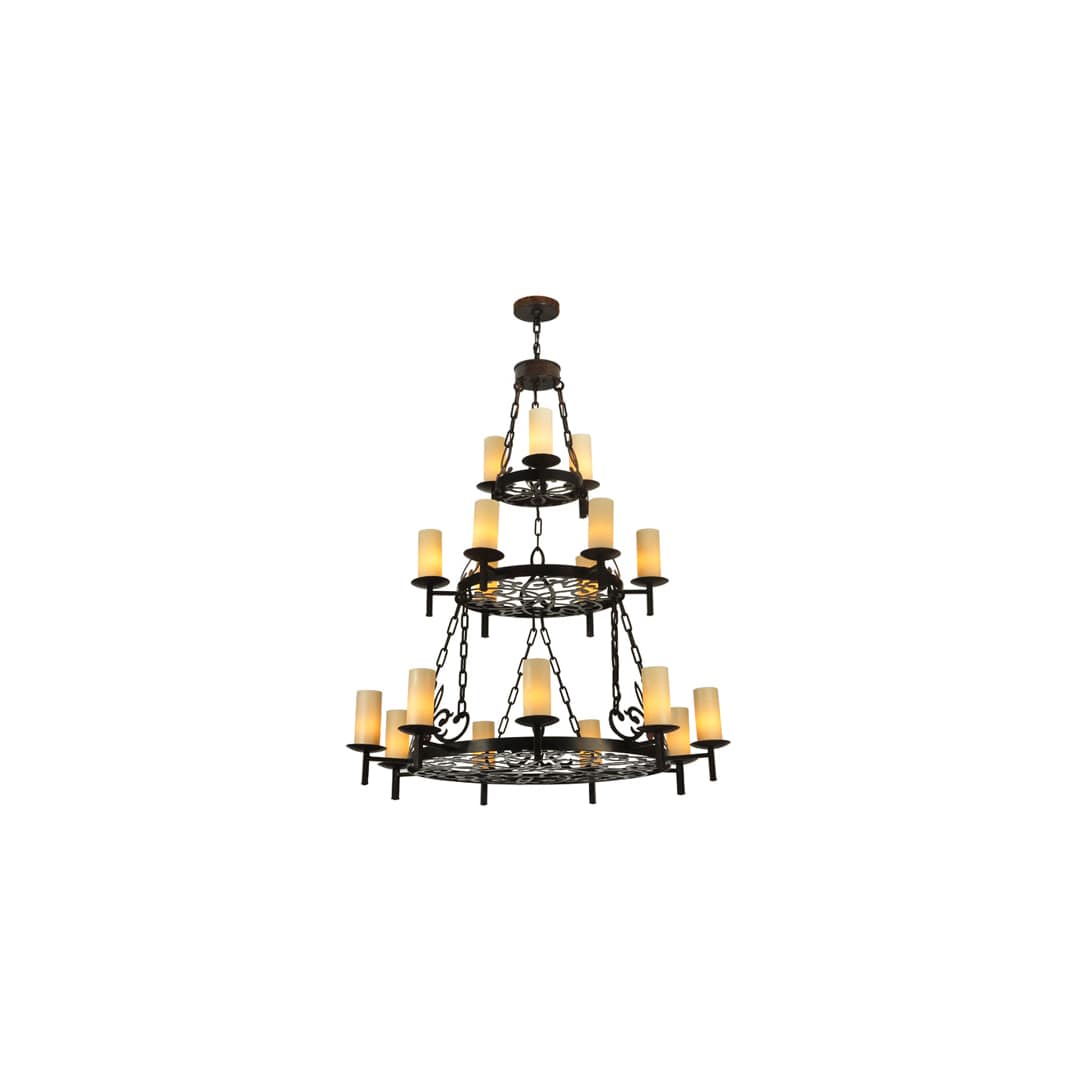 Newcastle 18 Light 48" Wide Pillar Candle Style Chandelier