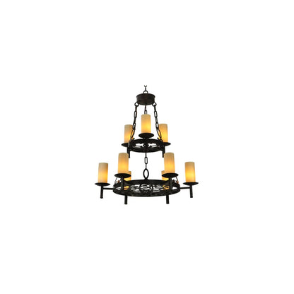 Newcastle 9 Light 33" Wide Pillar Candle Style Chandelier