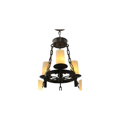 Newcastle 9 Light 33" Wide Pillar Candle Style Chandelier