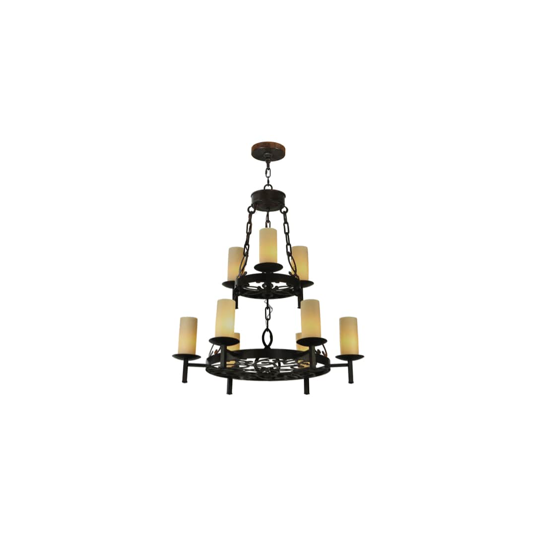 Newcastle 9 Light 33" Wide Pillar Candle Style Chandelier
